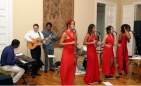 With known cuban band Sexto Sentido in Brasil embassy. December, 2003