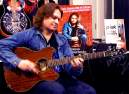 Performance at the Wechter Guitars booth. NAMM'12, CA.